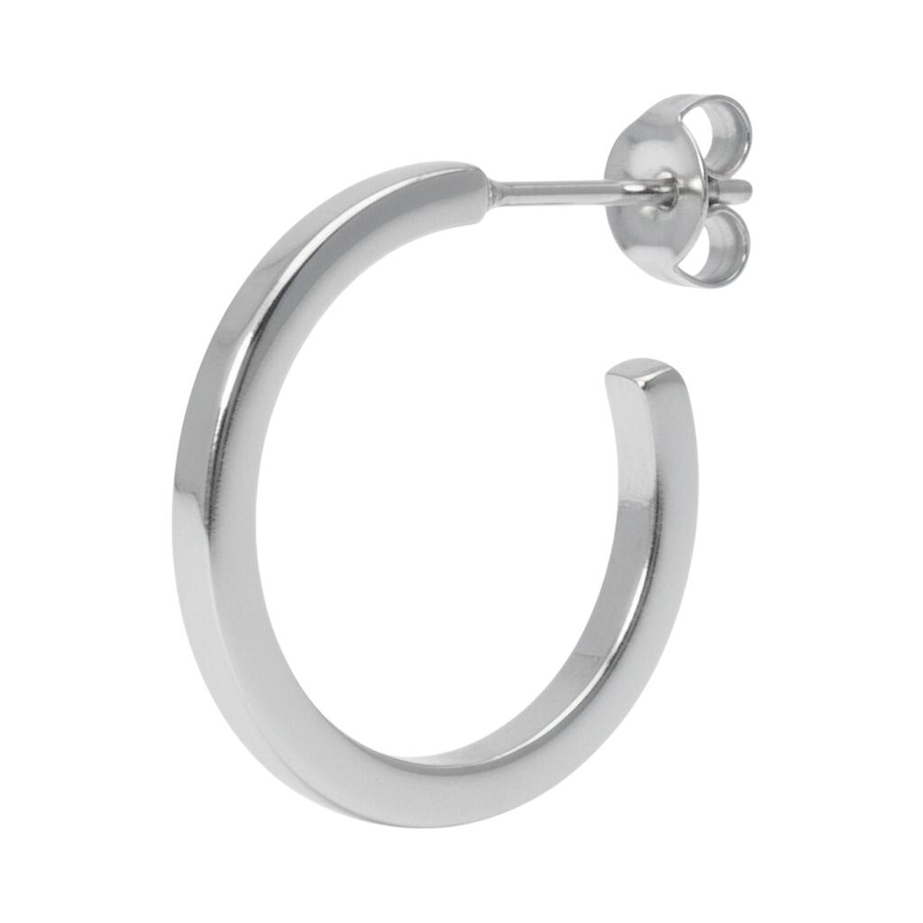 Olympia hoop, Ø1,5 cm - sølvfarvet